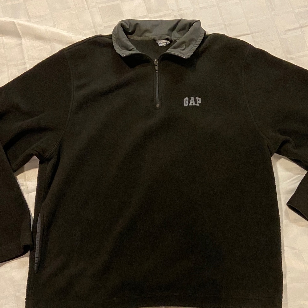 GAP Men's Dark Zip-Up Sweater